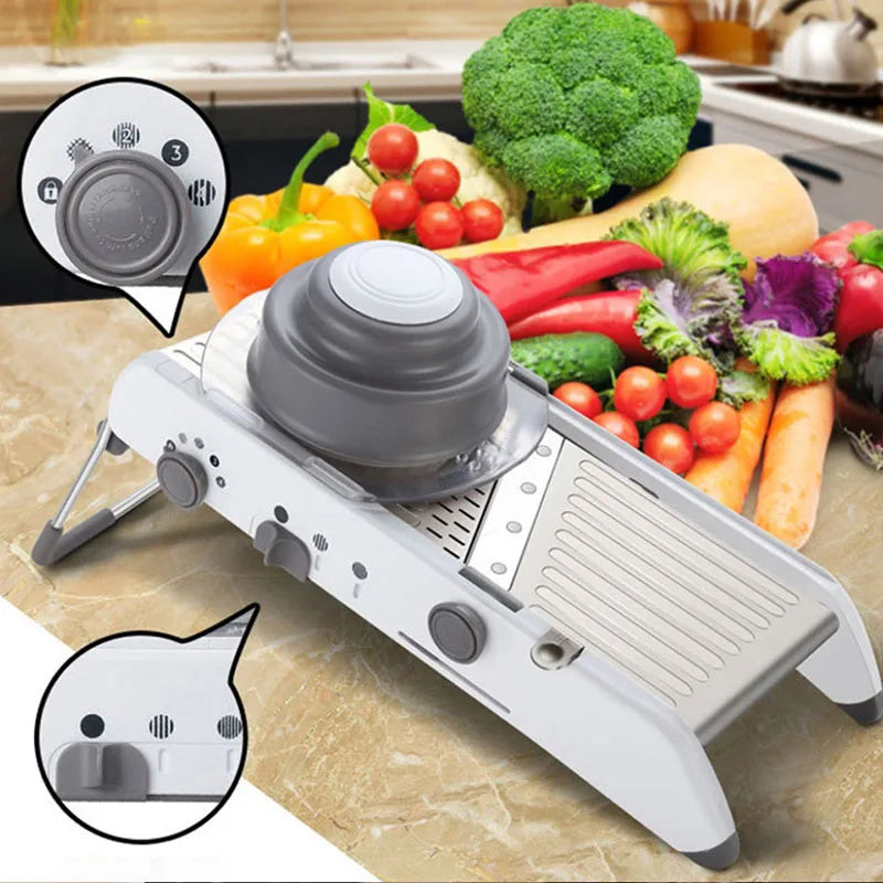 Multifunction Manual Vegetable Slicer & Julienne Cutter