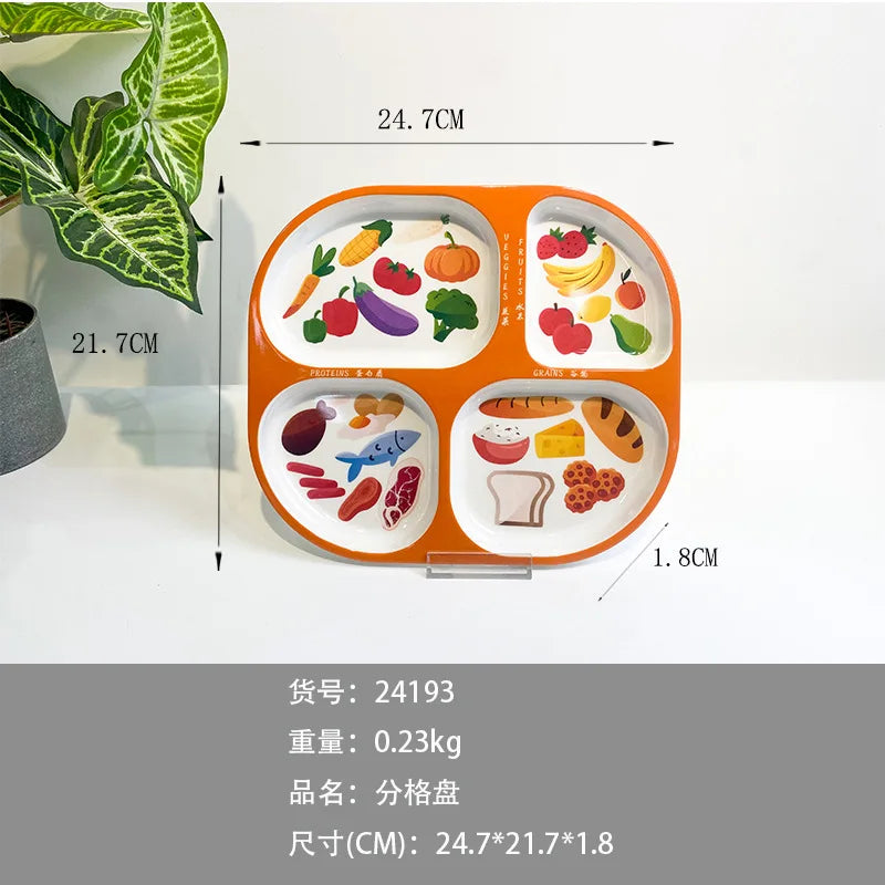 Melamine Divided Dinner Plate