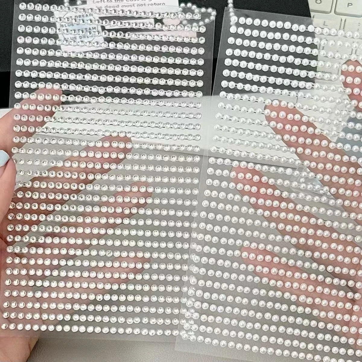 3D Diamond Pearl Rhinestone Stickers
