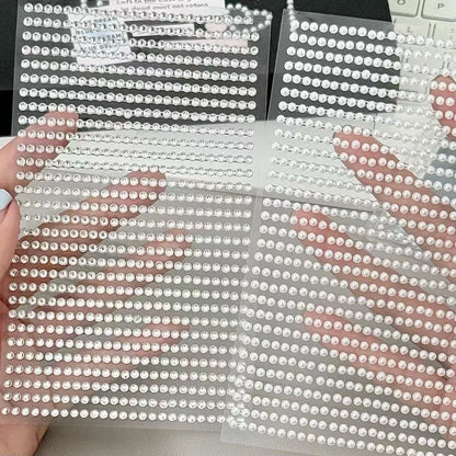 3D Diamond Pearl Rhinestone Stickers