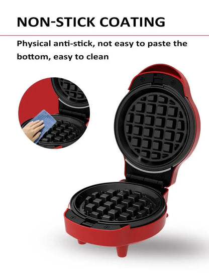 Houselin Mini Waffles Maker with 5 Removable Plates