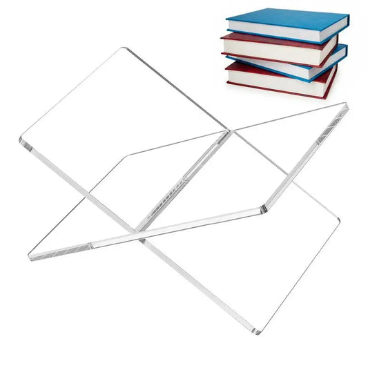 Acrylic X-Shaped Book Display Stand