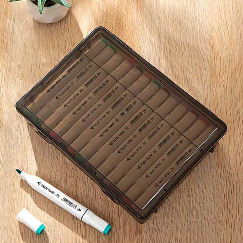 A4 Transparent Document Storage Box with Buckle