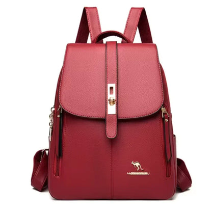 Vintage Leather Backpack for Women