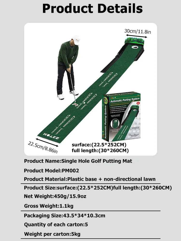 Portable Golf Putting Training Mat