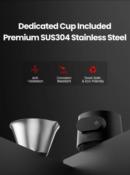 USB Rechargeable Coffee Scale with Stainless Steel Cup