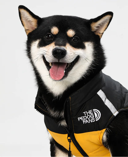 Waterproof Insulated Dog Jacket with Harness – Winter Pet Coat