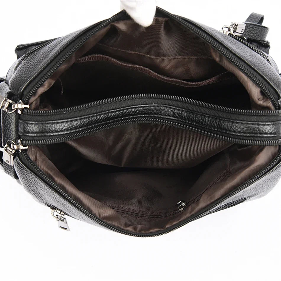 Large Capacity Women’s Leather Tote Handbag
