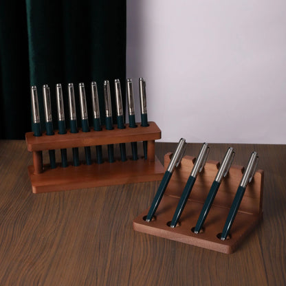 Walnut Wood Desk Organizer Stand