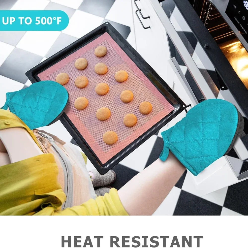 Heat Resistant Oven Mitts