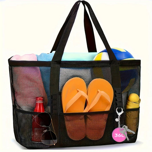 Large Mesh Beach Tote Bag