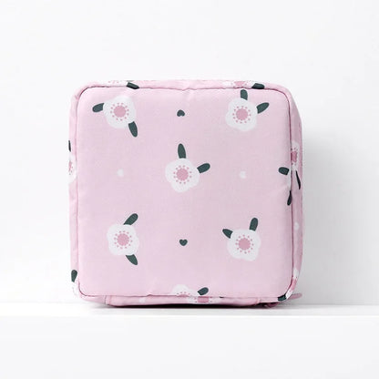 Heart Print Feminine Hygiene Storage Pouch
