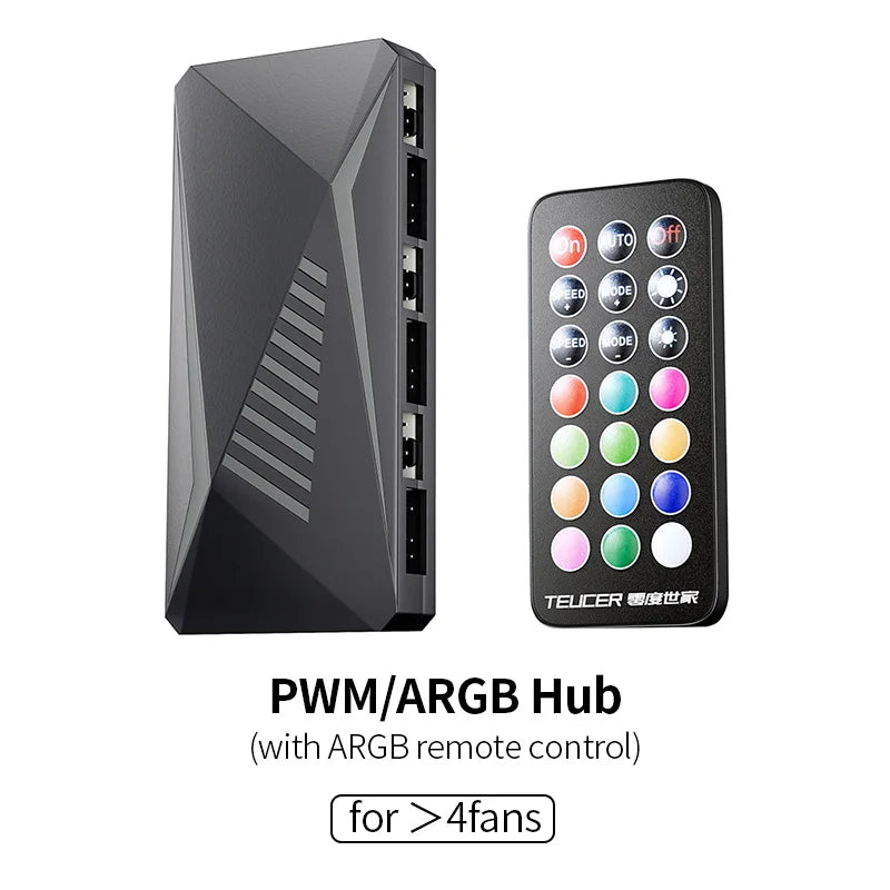 120mm ARGB Infinity Mirror Cooling Fan with PWM Control