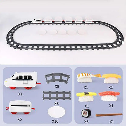 Electric Rotary Sushi Train Set with Conveyor Track