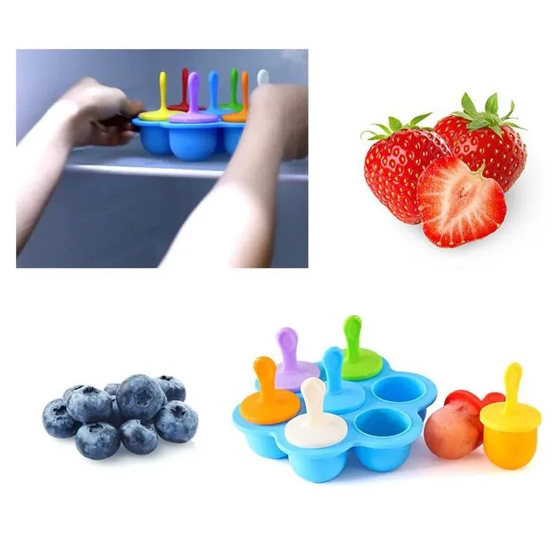 Mini Silicone Popsicle Mould Set
