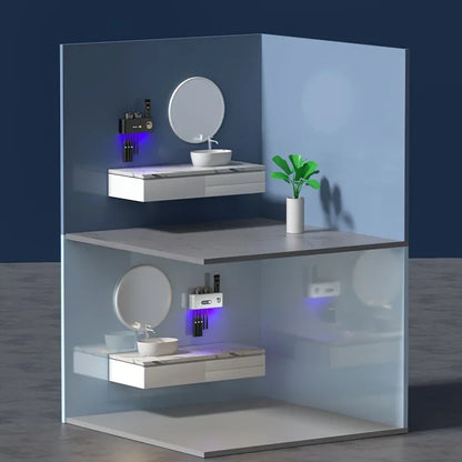 Smart Toothbrush Holder & Toothpaste Dispenser Station