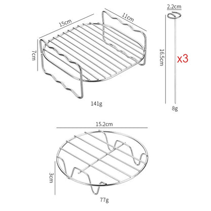 Square Air Fryer Stainless Steel Rack