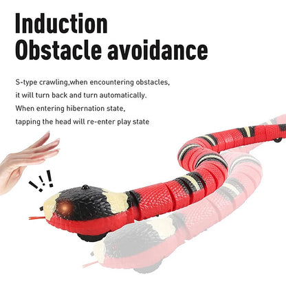 Interactive USB Rechargeable Smart Snake Cat Toy