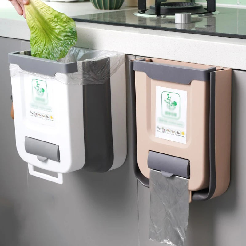 Wall Mounted Folding Kitchen Bin