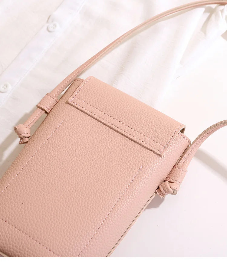 PU Leather Flap Crossbody Phone Bag