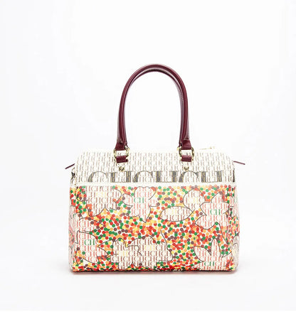 Floral Print Large Capacity Tote Handbag