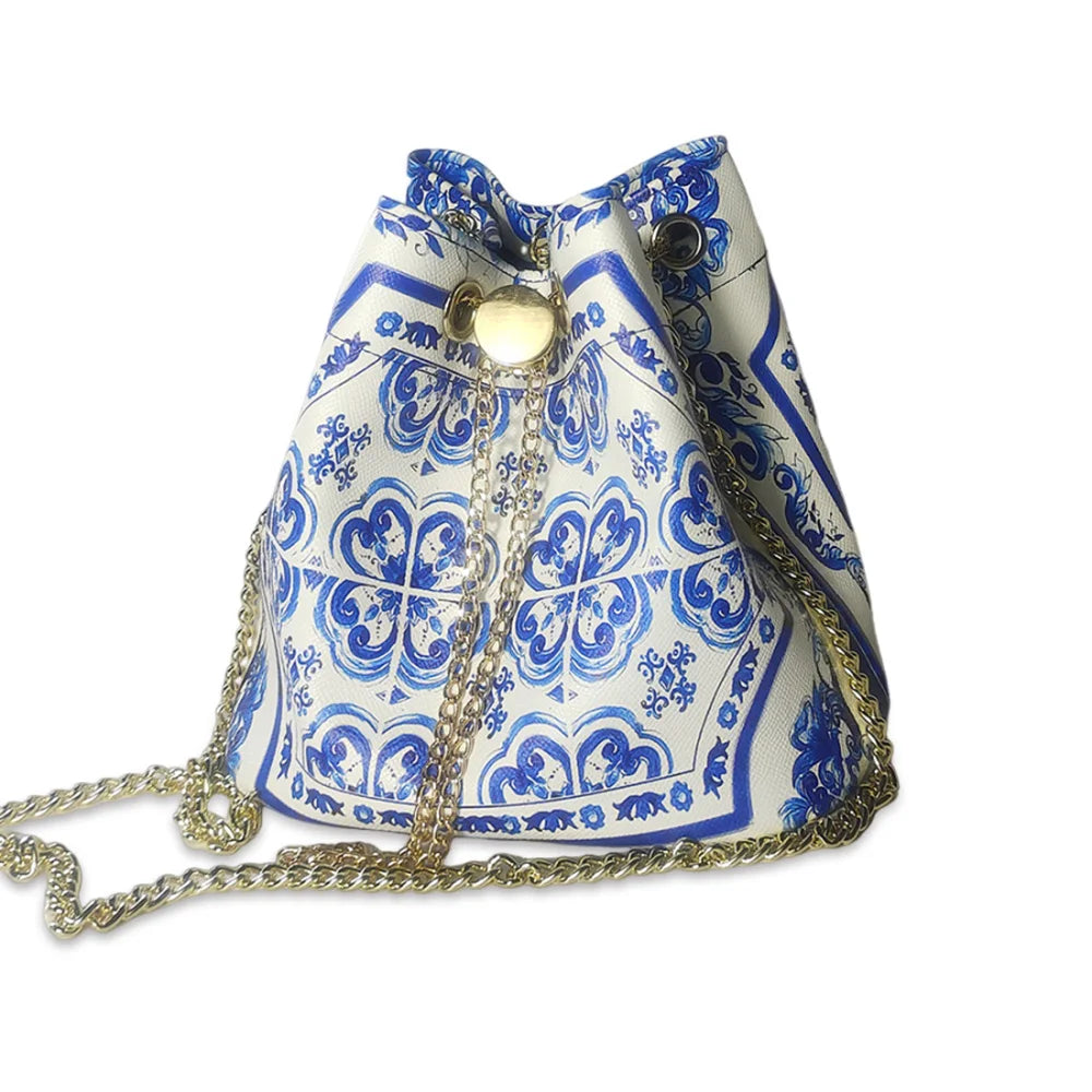 Women’s Bucket Crossbody Bag – Large Capacity Chain Shoulder Bag
