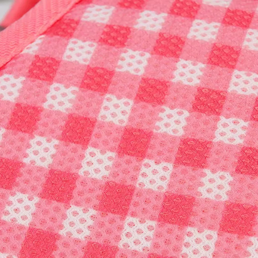 Checkered Reflective Pet Harness with Leash Set