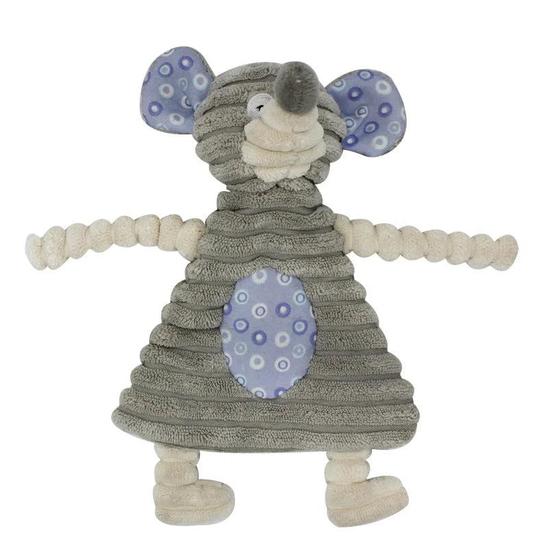Cute Rabbit Crinkle Plush Squeaky Dog Chew Toy