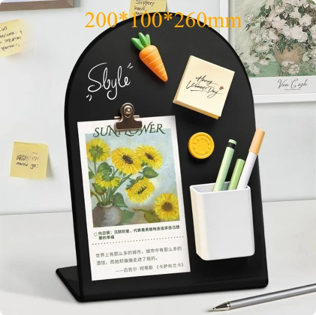 Vertical Magnetic Desktop Message Board