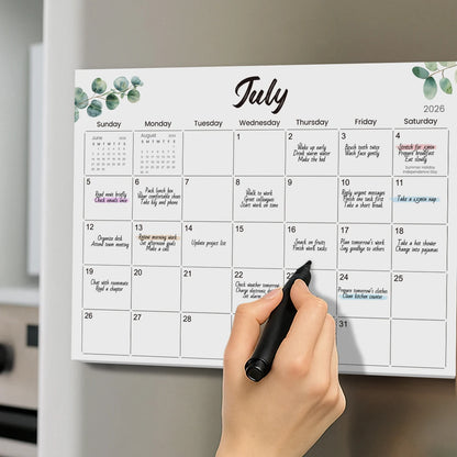 Magnetic Fridge Calendar 2026–2027 Monthly Planner