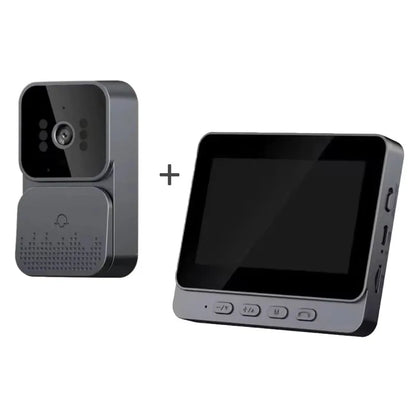Smart Wireless Video Doorbell with 4.3” Indoor Display & Night Vision