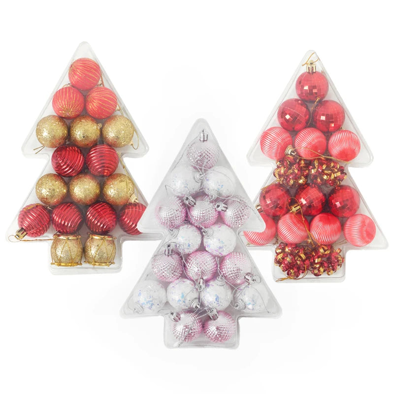 17-Piece Christmas Bauble Ornament Set