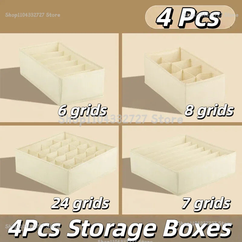 Foldable Underwear & Bra Drawer Organizer Storage Box