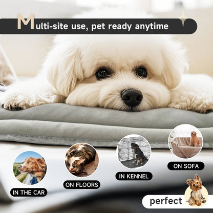 Orthopedic Plush Pet Bed Mat for Dogs & Cats