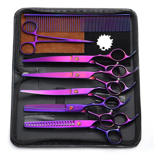 Professional 7 Inch Pet Grooming Scissors Kit