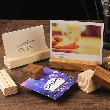 Wooden Card Display Stand