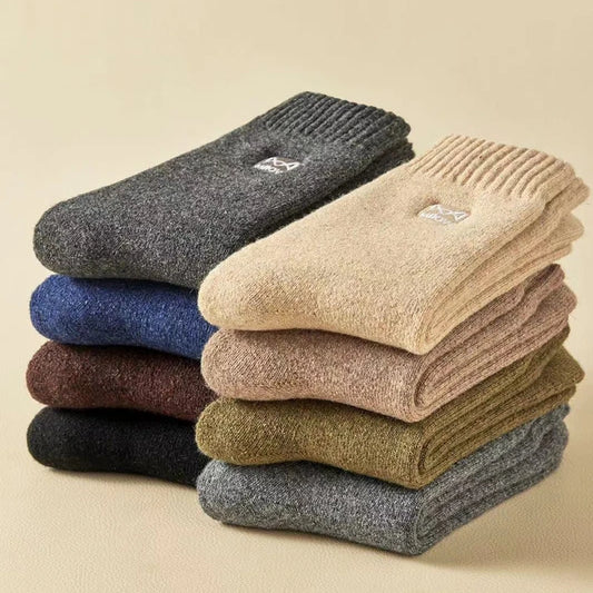 Men’s Thick Wool Blend Winter Socks – 3 Pairs