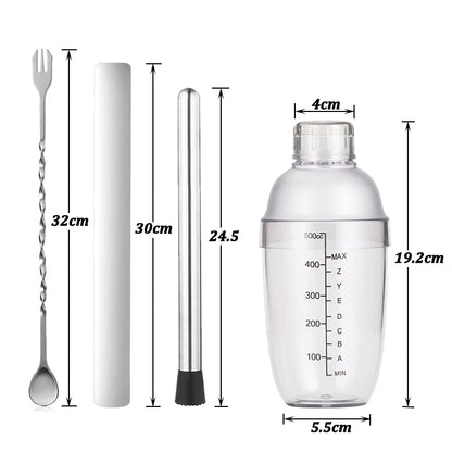 500ml Plastic Cocktail Shaker