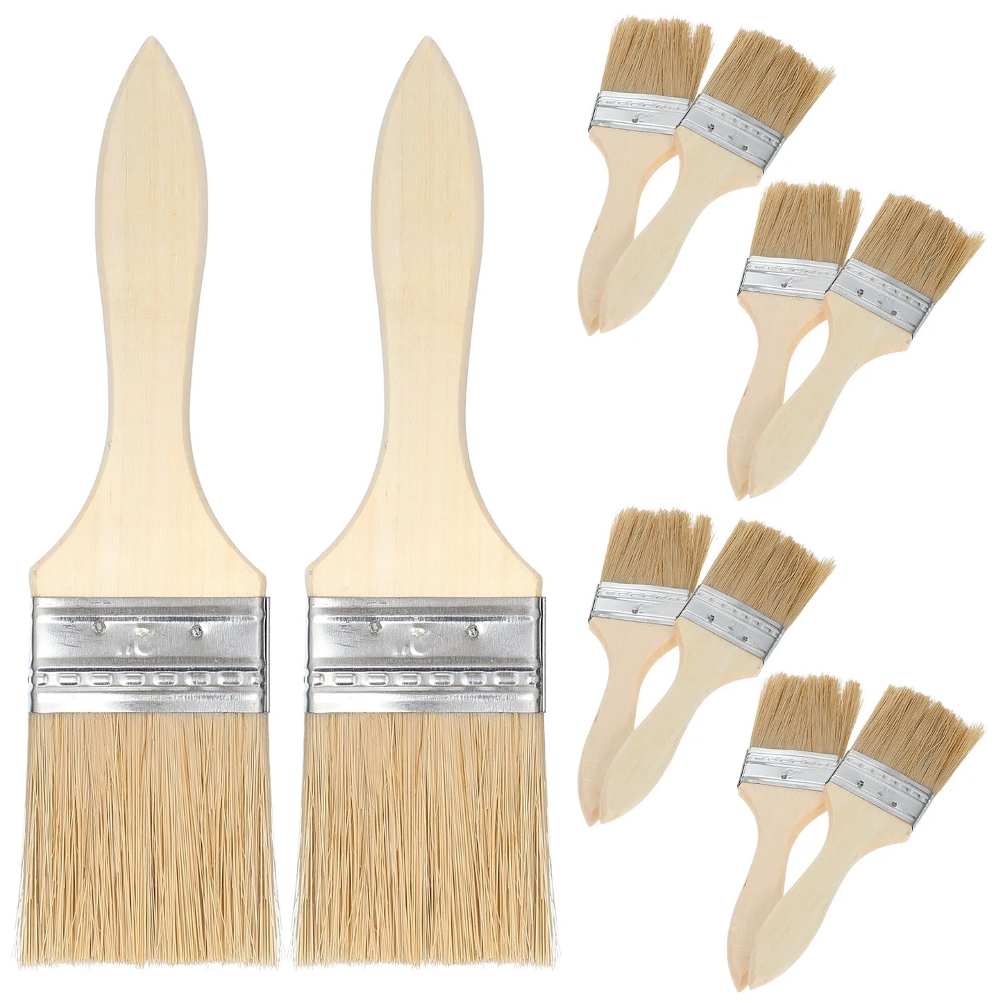 Multi-Purpose Paint Brushes with Wooden Handle