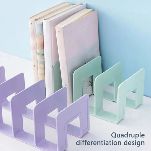 ABS 4-Compartment Book Organizer & Bookends