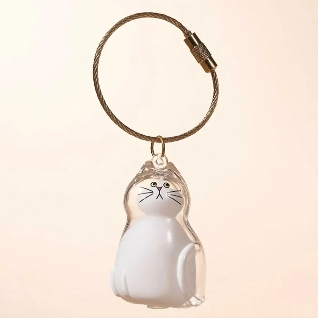 Pet Hair Memorial Keepsake Keychain