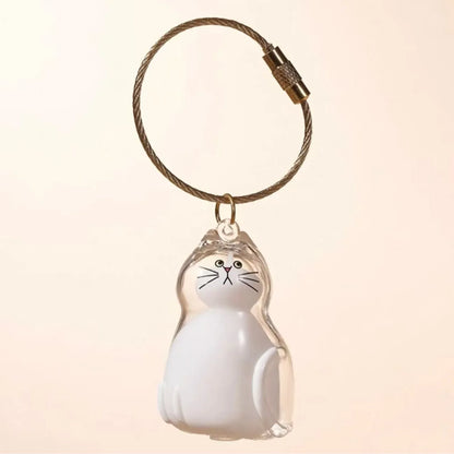 Pet Hair Memorial Keepsake Keychain