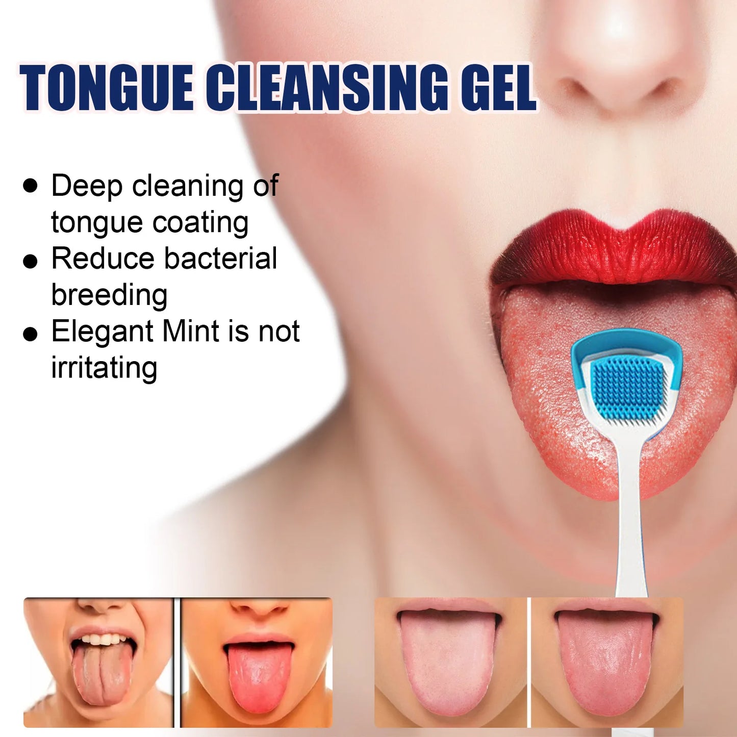 Tongue Cleaning Gel & Brush Kit