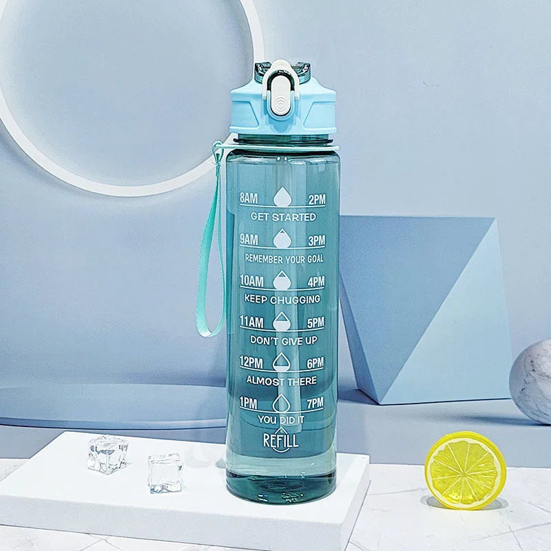 Sports Water Bottle with Time Marker