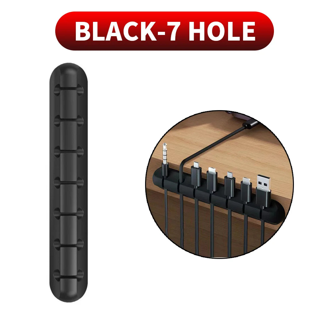 Adhesive Silicone Cable Holder Clips