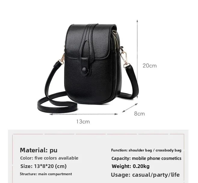 Women’s Mini PU Leather Crossbody Phone Bag