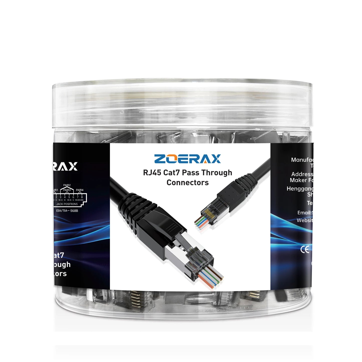 RJ45 Cat7 & Cat6A Shielded 8P8C Modular Plug Connectors