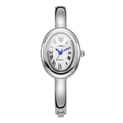 Elegant Oval Dial Quartz Watch