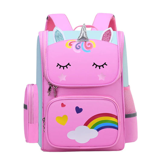 Unicorn Print Girls School Backpack