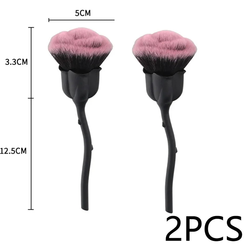 Rose-Shaped Nail Dust Cleaning Brush